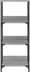 vidaXL - Boekenrek - 50x33x117,5 - cm - bewerkt - hout - grijs - sonoma - eikenkleurig
