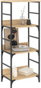 vidaXL - Boekenrek - 50x33x117,5 - cm - bewerkt - hout - sonoma - eikenkleurig