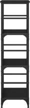 vidaXL - Boekenrek - 50x33x117,5 - cm - bewerkt - hout - zwart