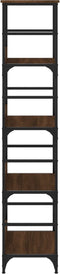 vidaXL - Boekenrek - 50x33x153 - cm - bewerkt - hout - bruin - eikenkleur