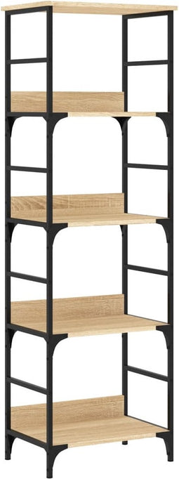 vidaXL - Boekenrek - 50x33x153 - cm - bewerkt - hout - sonoma - eikenkleurig