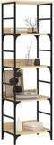 vidaXL - Boekenrek - 50x33x153 - cm - bewerkt - hout - sonoma - eikenkleurig