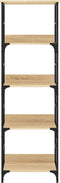 vidaXL - Boekenrek - 50x33x153 - cm - bewerkt - hout - sonoma - eikenkleurig