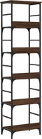vidaXL - Boekenrek - 50x33x188,5 - cm - bewerkt - hout - bruin - eikenkleur