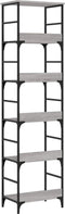 vidaXL - Boekenrek - 50x33x188,5 - cm - bewerkt - hout - grijs - sonoma - eikenkleurig