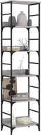 vidaXL - Boekenrek - 50x33x188,5 - cm - bewerkt - hout - grijs - sonoma - eikenkleurig