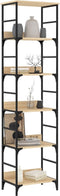 vidaXL - Boekenrek - 50x33x188,5 - cm - bewerkt - hout - sonoma - eikenkleurig