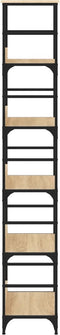 vidaXL - Boekenrek - 50x33x188,5 - cm - bewerkt - hout - sonoma - eikenkleurig