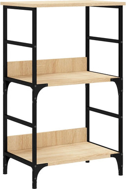 vidaXL - Boekenrek - 50x33x82 - cm - bewerkt - hout - sonoma - eikenkleurig