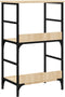 vidaXL - Boekenrek - 50x33x82 - cm - bewerkt - hout - sonoma - eikenkleurig