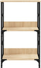 vidaXL - Boekenrek - 50x33x82 - cm - bewerkt - hout - sonoma - eikenkleurig