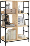 vidaXL - Boekenrek - 78,5x33x117,5 - cm - bewerkt - hout - sonoma - eikenkleurig