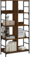 vidaXL - Boekenrek - 78,5x33x153 - cm - bewerkt - hout - bruin - eikenkleur
