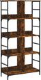 vidaXL - Boekenrek - 78,5x33x153 - cm - bewerkt - hout - gerookt - eikenkleurig