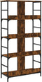 vidaXL - Boekenrek - 78,5x33x153 - cm - bewerkt - hout - gerookt - eikenkleurig