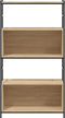 vidaXL - Boekenrek - 80x30x145,5 - cm - bewerkt - hout - en - ijzer - sonoma - eiken