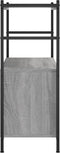 vidaXL - Boekenrek - 80x30x78,5 - cm - bewerkt - hout - en - ijzer - grijs - sonoma