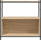 vidaXL - Boekenrek - 80x30x78,5 - cm - bewerkt - hout - en - ijzer - sonoma - eikenkleur