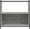 vidaXL - Boekenrek - 80x30x78,5 - cm - bewerkt - hout - en - ijzer - grijs - sonoma