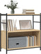 vidaXL - Boekenrek - 80x30x78,5 - cm - bewerkt - hout - en - ijzer - sonoma - eikenkleur