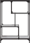 vidaXL - Boekenrek - 81x36x115 - cm - bewerkt - hout - en - staal - grijs - sonoma