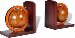 vidaXL - Boekensteunen - 2 - st - globe