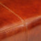 vidaXL - Bokbank - 110 - cm - echt - leer - en - massief - mangohout - bruin
