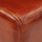 vidaXL - Bokbank - 110 - cm - echt - leer - en - massief - mangohout - bruin