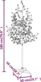 vidaXL - Boom - kersenbloesem - 200 - LED's - warmwit - 180 - cm