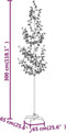 vidaXL - Boom - kersenbloesem - 368 - LED's - warmwit - 300 - cm