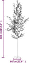 vidaXL - Boom - kersenbloesem - 672 - LED's - warmwit - 400 - cm