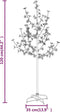 vidaXL - Boom - kersenbloesem - 84 - LED's - warmwit - 120 - cm