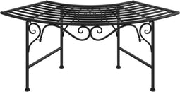 vidaXL - Boombank - 113 - cm - staal - zwart