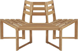 vidaXL - Boombank - half-zeshoekig - 160 - cm - massief - acaciahout