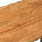 vidaXL - Boomstambankje - 110 - cm - massief - acaciahout - en - staal