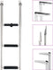 vidaXL - Boordladder - inklapbaar - met - 3 - sporten - roestvrij - staal