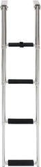 vidaXL - Boordladder - inklapbaar - met - 4 - sporten - roestvrij - staal