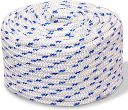 vidaXL - Boot - touw - 10 - mm - 50 - m - polypropyleen - wit