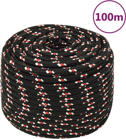 vidaXL - Boot - touw - 14 - mm - 100 - m - polypropyleen - zwart