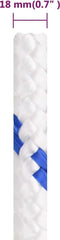 vidaXL - Boot - touw - 18 - mm - 25 - m - polypropyleen - wit