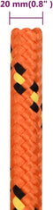 vidaXL - Boot - touw - 20 - mm - 100 - m - polypropyleen - oranje