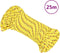 vidaXL - Boot - touw - 3 - mm - 25 - m - polypropyleen - geel