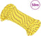 vidaXL - Boot - touw - 3 - mm - 50 - m - polypropyleen - geel