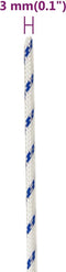 vidaXL - Boot - touw - 3 - mm - 500 - m - polypropyleen - wit