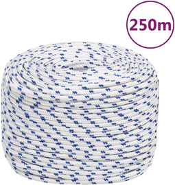 vidaXL - Boot - touw - 6 - mm - 250 - m - polypropyleen - wit