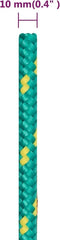 vidaXL - Boottouw - 10 - mm - 25 - m - polypropyleen - groen