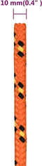 vidaXL - Boottouw - 10 - mm - 250 - m - polypropyleen - oranje