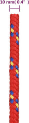 vidaXL - Boottouw - 10 - mm - 500 - m - polypropyleen - rood