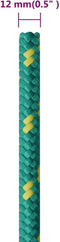 vidaXL - Boottouw - 12 - mm - 100 - m - polypropyleen - groen