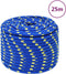 vidaXL - Boottouw - 12 - mm - 25 - m - polypropeen - blauw